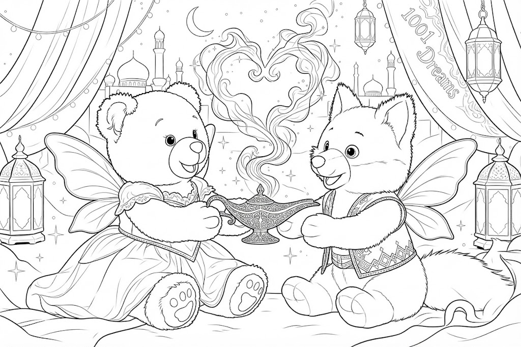 1001 Dreams Coloring Page